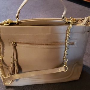 Tan satchel /used once